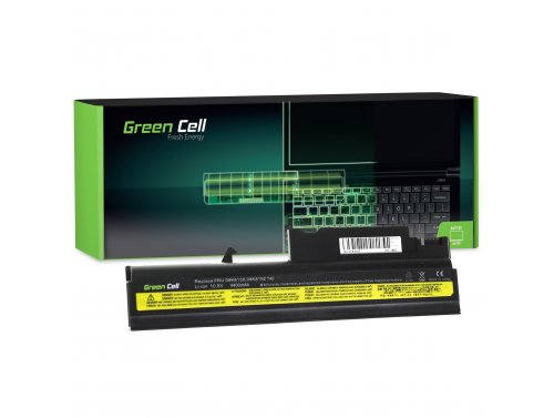 Batterij voor Lenovo IBM ThinkPad R50p 2883 Laptop 4400 mAh 10.8V / 11.1V Li-Ion- Green Cell
