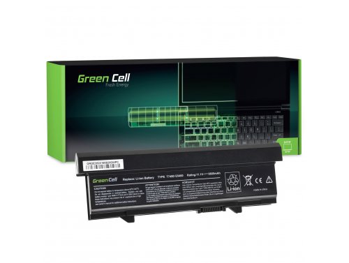 Batterij voor Dell Latitude E5510 Laptop 6600 mAh 11.1V / 10.8V Li-Ion- Green Cell