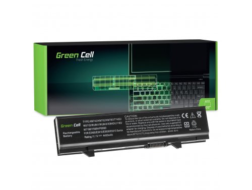 Batterij voor Dell Latitude E5400N Laptop 4400 mAh 11.1V / 10.8V Li-Ion- Green Cell