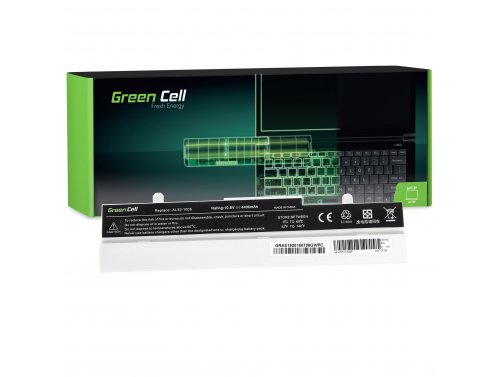 Batterij voor Asus Eee PC 1005HA-PU1X-BK Laptop 4400 mAh 10.8V / 11.1V Li-Ion- Green Cell