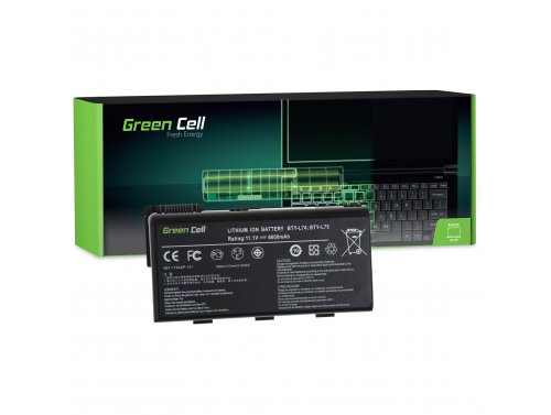 Green Cell Batterij BTY-L74 BTY-L75 voor MSI CR500 CR600 CR610 CR620 CR630 CR700 CR720 CX500 CX600 CX610 CX620 CX700