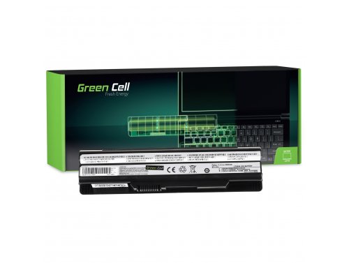 Batterij voor MSI FX600-i5447W7P Laptop 4400 mAh 11.1V / 10.8V Li-Ion- Green Cell