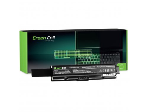 Batterij voor Toshiba Satellite L550-00F Laptop 6600 mAh 10.8V / 11.1V Li-Ion- Green Cell