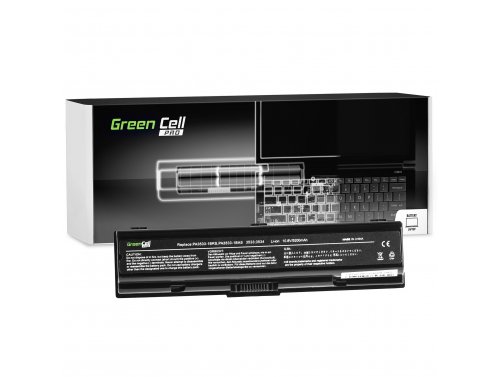 Batterij voor Toshiba Satellite M205 Laptop 5200 mAh 10.8V / 11.1V Li-Ion- Green Cell