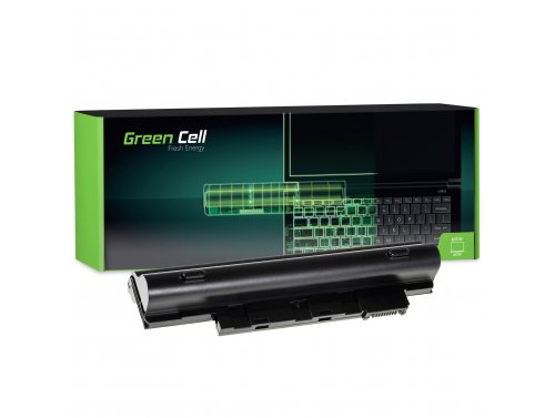 Batterij voor Acer Aspire One HAPPY 1101 Laptop 4400 mAh 11.1V / 10.8V Li-Ion- Green Cell