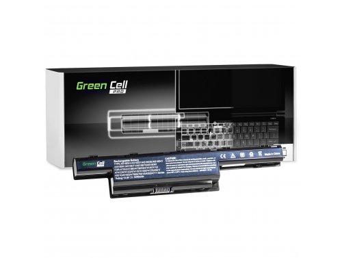 Batterij voor Packard Bell EasyNote TS11 Laptop 5200 mAh 10.8V / 11.1V Li-Ion- Green Cell