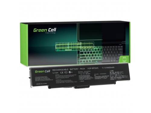 Batterij voor SONY VAIO VGN-SZ95US Laptop 4400 mAh 11.1V / 10.8V Li-Ion- Green Cell