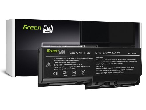 Green Cell PRO Laptop Accu PA3536U-1BRS PABAS100 voor Toshiba Satellite L350 P200 P300 P300D X200 X205 Equium L350 P200 P300