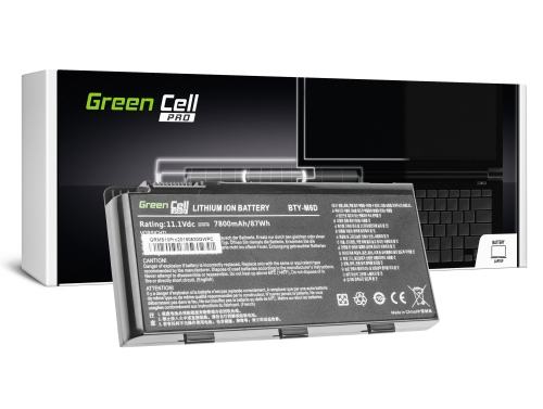 Green Cell PRO Batterij BTY-M6D voor MSI GT60 GT70 GT660 GT680 GT683 GT683DXR GT780 GT780DXR GT783 GX660 GX680 GX780