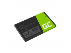 Batterij Green Cell BL-4C voor telefoon Nokia 1661 X2 6101 6102 6103 6125 6131 6136 6170 6230 6260 6300 3.7V 850mAh