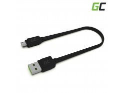 Kabel Micro USB 25cm Green Cell Matte met snelladen, Ultra Charge, Quick Charge 3.0