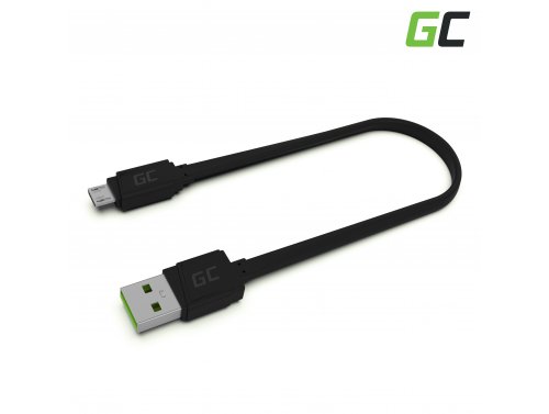 Kabel Micro USB 25cm Green Cell Matte met snelladen, Ultra Charge, Quick Charge 3.0
