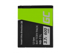 Bateria Green Cell ® NB-11L do Canon PowerShot A2300 IS A2400 IS A3400 IS A3500 IS SX400 SX410 SX420 IS 9 3.7V 600mAh