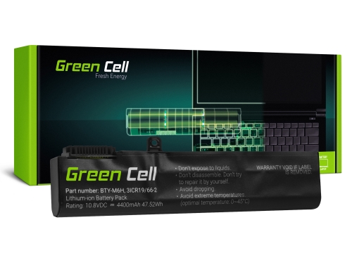 Green Cell Batterij BTY-M6H voor MSI GE62 GE63 GE72 GE73 GE75 GL62 GL63 GL73 GL65 GL72 GP62 GP63 GP72 GP73 GV62 GV72 PE60 PE70
