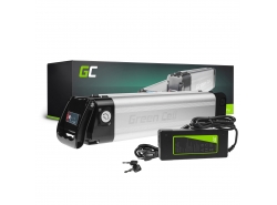 Green Cell ® Fietsaccu 24V 10.4Ah Li-Ion Silverfish Pedelec E-Bike Batterij met Lader