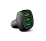 Green Cell Autolader 54W GC PowerRide met Ultra Charge snelladen - 3x USB-A