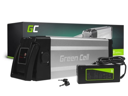 Green Cell Fietsaccu 48V 17.4Ah 835Wh Silverfish Ebike 4 Pin voor Merida, Ecobike, Batavus met Oplader