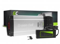 Green Cell E-Bike accu 36V 8Ah 288Wh Bagagedrager elektrische fiets 4 pin voor Giant, Culter, Ducati met oplader