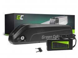 Green Cell Fietsaccu 36V 15Ah 540Wh Down Tube Ebike EC5 voor Ancheer, Samebike, Fafrees met Lader