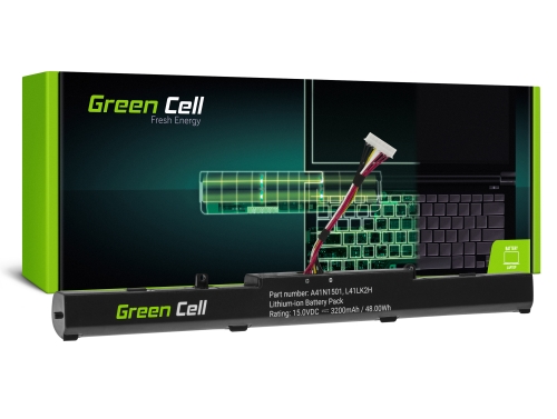 Green Cell Batterij A41N1501 voor Asus ROG GL752 GL752V GL752VW, Asus VivoBook Pro N552 N552V N552VW N552VX N752 N752V N752VX