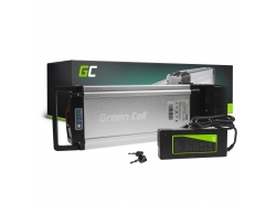Green Cell® Fietsaccu 24V 8.8Ah Li-Ion E-Bike Rear Rack Green Cell Accu voor Elektrische Fiets Batterij met Lader