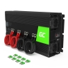 Green Cell ® 2000W / 4000W Voltage Converter Inverter 12V tot 230V Power Inverter USB