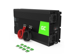 Green Cell ® 1500W / 3000W zuivere sinusomvormer omvormer 24V 230V omvormer