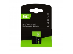 Batterij 1x 9V HF9 Ni-MH 8000mAh Green Cell