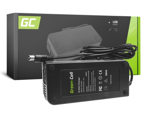 Green Cell ® Oplader voor elektrische fietsen, stekker: RCA, 54.6V, 4A