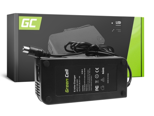 Green Cell ® Oplader voor elektrische fietsen, stekker: RCA, 29.4V, 4A