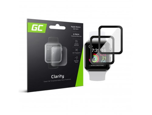 2x GC Clarity Gehard glas voor Apple Watch 42mm