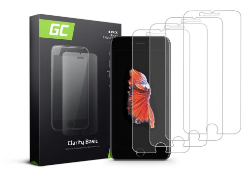 4x Gehard glas voor Apple iPhone 6 Plus / 6S Plus / 7 Plus / 8 Plus Beschermende film GC Clarity Helder Glas Film 9H