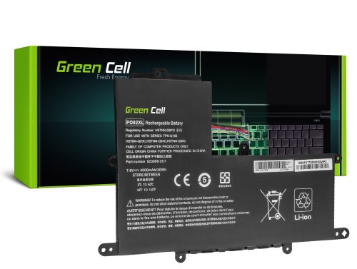 Green Cell ® laptopbatterij PO02XL voor HP Stream 11 Pro G2 G3 G4 G5, HP Stream 11-R020NW 11-R021NW 11-Y000NW 11-Y002NW