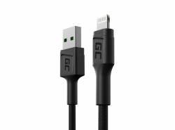Green Cell GC PowerStream USB-A - Lightning-kabel van 30 cm voor iPhone, iPad, iPod, snel opladen