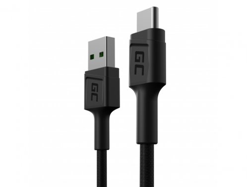 Kabel USB-C Type C 30cm Green Cell PowerStream met snelladen, Ultra Charge, Quick Charge 3.0