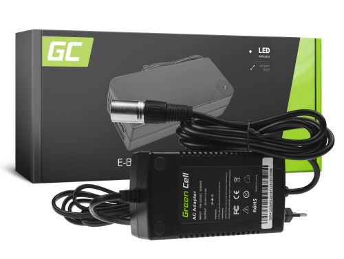 Green Cell ® Oplader voor elektrische fietsen, stekker: Cannon, 29.4V, 2A