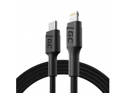 Kabel Lightning USB-C 1m MFi Green Cell Power Stream met snelladen voor Apple iPhone
