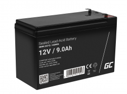 Green Cell® AGM 12V 9Ah VRLA batterij Accu voedingsaccu UPS geluidsinstallaties energiereserve Back-UPS
