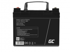 Green Cell ® Batterij AGM VRLA 12V 33Ah
