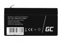 Green Cell ® Batterij AGM VRLA 12V 1.3Ah