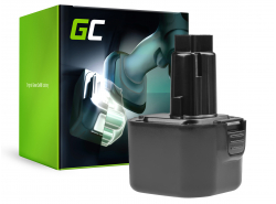 Green Cell ® gereedschapsbatterij voor Dewalt DE9036 DE9061 9.6V 2Ah