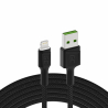 Green Cell GC Ray USB - Lightning 200cm kabel voor iPhone, iPad, iPod, witte LED, snel opladen