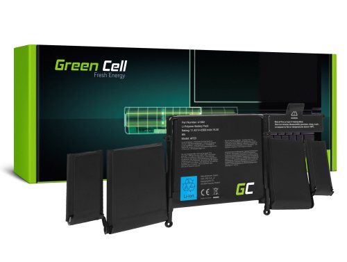 Groene cel A1582 batterij voor Apple MacBook Pro 13 A1502 (begin 2015)