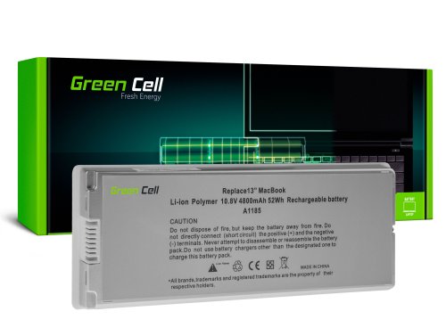Batterij Groene Cel A1185 voor Apple MacBook 13 A1181 (2006, 2007, 2008, 2009)