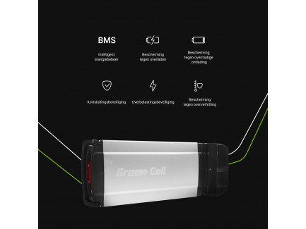 Green Cell® Fietsaccu 36V 12Ah EBike Accu Elektrische Fiets Batterij