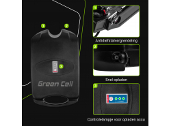 Oplaadbare batterij Green Cell Frog 36V 11.6Ah 418Wh voor elektrische fiets E-Bike Pedelec