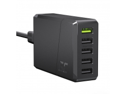 Green Cell Netlader 52W GC ChargeSource 5 met Ultra Charge en Smart Charge - 5x USB-A