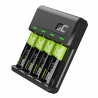 Set Green Cell GC VitalCharger oplader voor batterijen en 4x AA Ni-MH 2000mAh