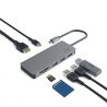 Dockingstation, adapter, HUB USB-C HDMI-adapter Green Cell - 7 poorten voor MacBook Pro, Dell XPS, Lenovo X1 Carbon en andere