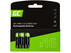 16x Oplaadbare batterijen